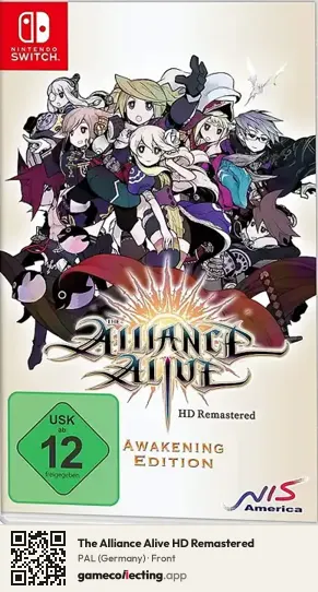 The Alliance Alive HD Remastered Nintendo Switch, Germany box front