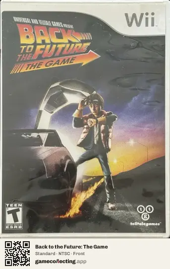 Back to the Future: The Game Nintendo Wii, NTSC box front