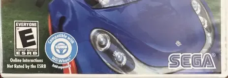 Sonic & Sega All-Stars Racing, the ESRB box on its front