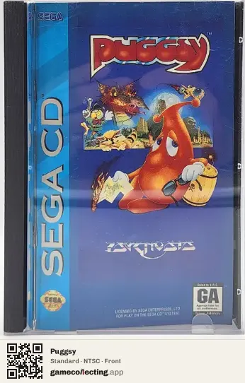 Puggsy Sega Mega-CD / Sega CD, NTSC box front