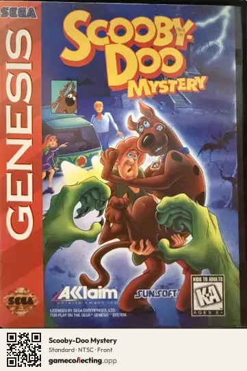 Scooby-Doo Mystery Sega Mega Drive / Genesis, NTSC box front