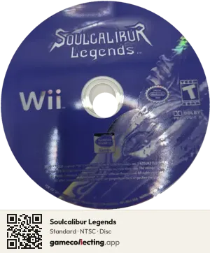 Soulcalibur Legends Nintendo Wii, NTSC disc