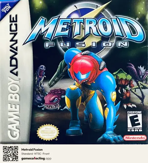 Metroid Fusion Game Boy Advance, NTSC box front