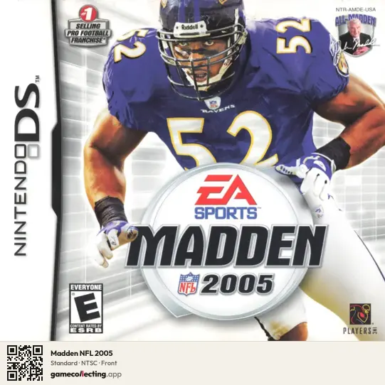 Madden NFL 2005 Nintendo DS, NTSC box front