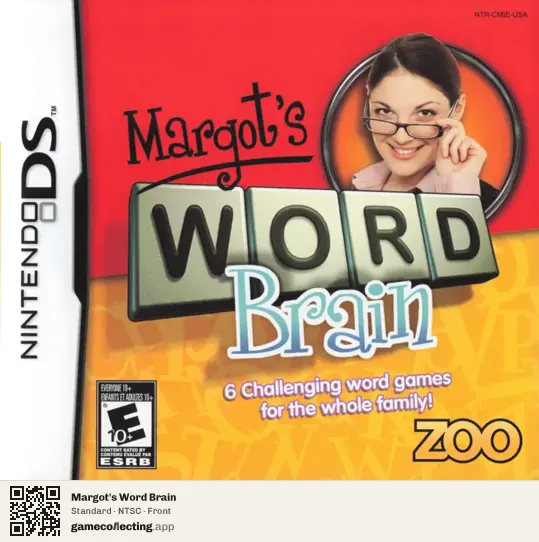 Margot's Word Brain Nintendo DS, NTSC box front