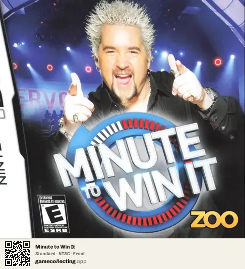 Minute to Win It Nintendo DS, NTSC box front