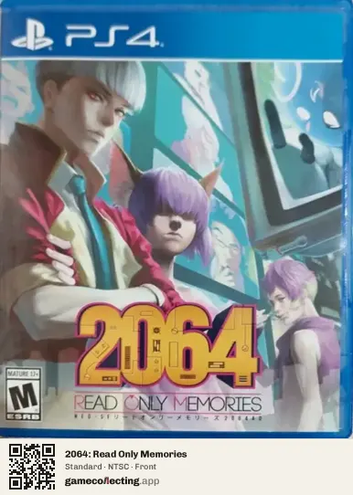 2064: Read Only Memories PlayStation 4, NTSC box front