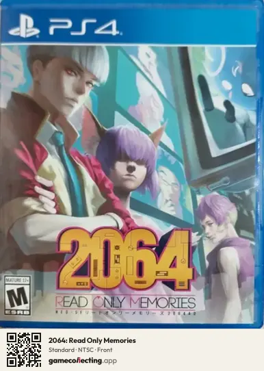 2064: Read Only Memories PlayStation 4, NTSC box front