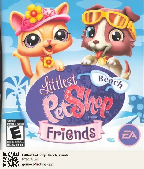 Littlest Pet Shop: Beach Friends Nintendo DS, NTSC box front