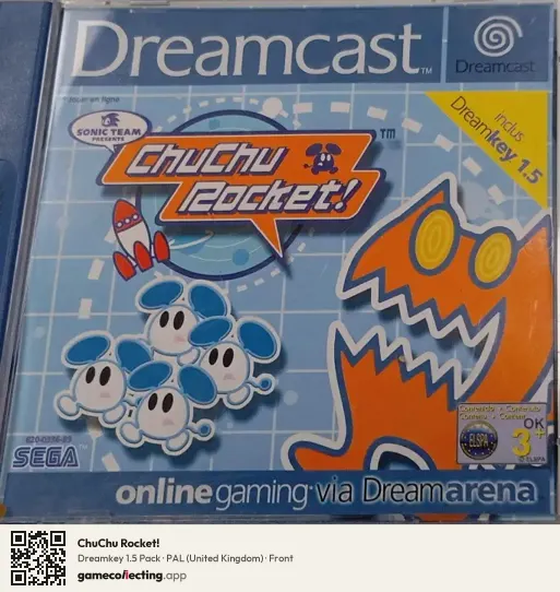 ChuChu Rocket! Sega Dreamcast, United Kingdom box front