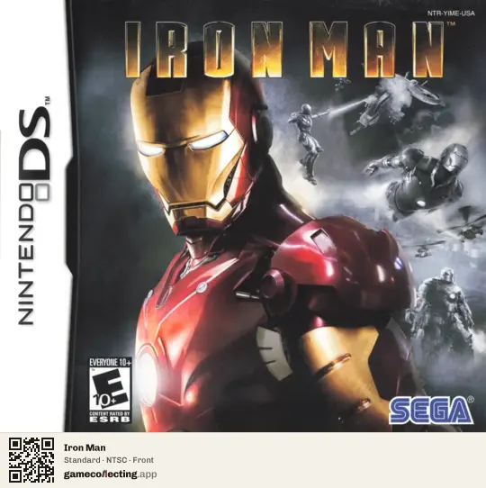 Iron Man Nintendo DS, NTSC box front