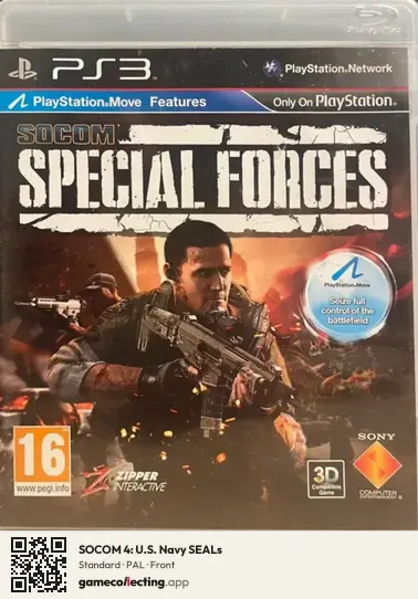 SOCOM 4: U.S. Navy SEALs PlayStation 3, PAL box front