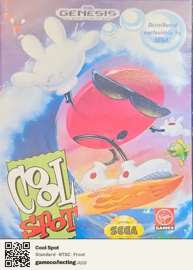 Cool Spot Sega Mega Drive / Genesis, NTSC box front