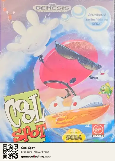 Cool Spot Sega Mega Drive / Genesis, NTSC box front