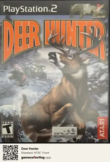 Deer Hunter PlayStation 2, NTSC box front