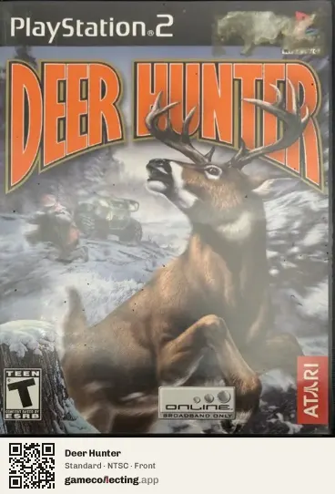 Deer Hunter PlayStation 2, NTSC box front