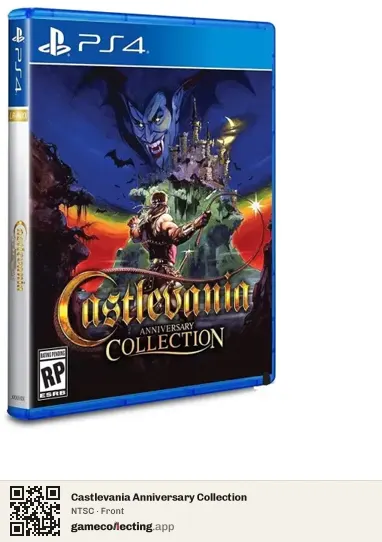 Castlevania Anniversary Collection PlayStation 4, NTSC box front