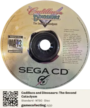 Cadillacs and Dinosaurs: The Second Cataclysm Sega Mega-CD / Sega CD, NTSC disc