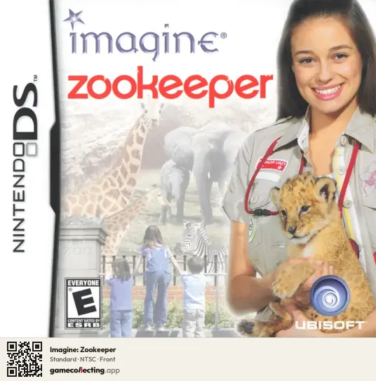 Imagine: Zookeeper Nintendo DS, NTSC box front