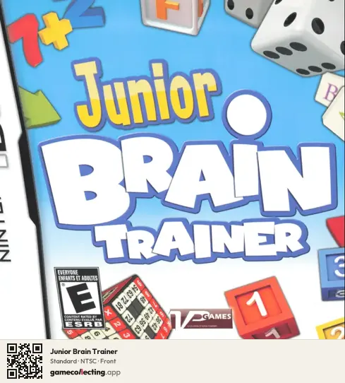 Junior Brain Trainer Nintendo DS, NTSC box front
