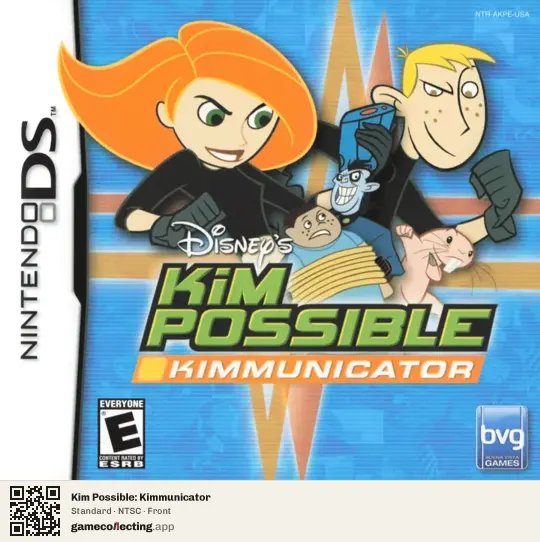 Kim Possible: Kimmunicator Nintendo DS, NTSC box front