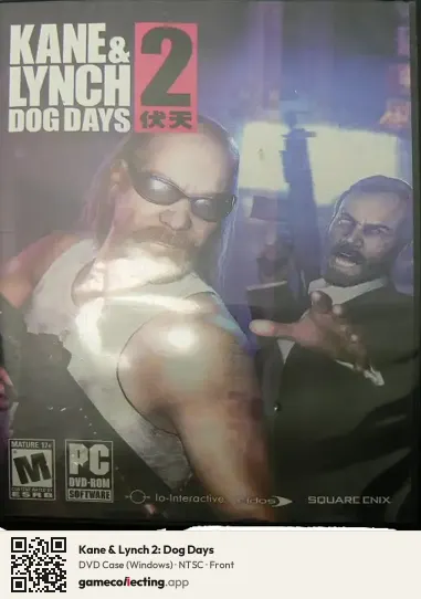 Kane & Lynch 2: Dog Days Computer, NTSC box front