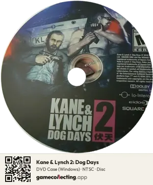Kane & Lynch 2: Dog Days Computer, NTSC disc