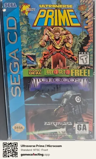 Ultraverse Prime / Microcosm Sega Mega-CD / Sega CD, NTSC box front