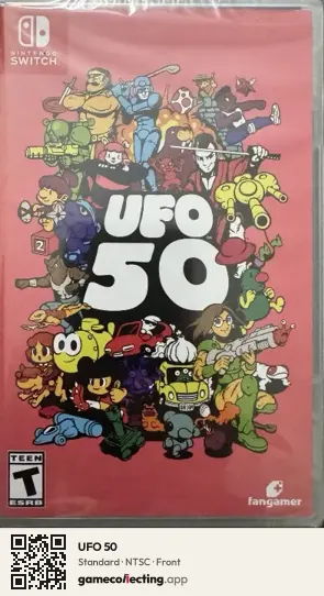 UFO 50 Nintendo Switch, NTSC box front