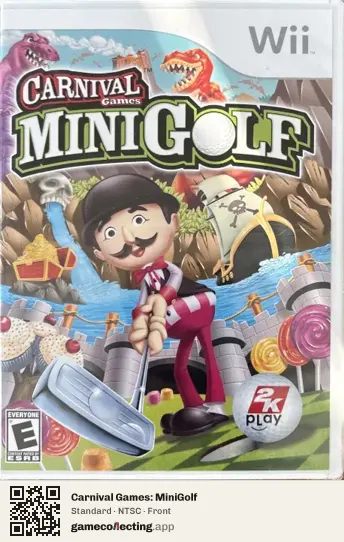 Carnival Games: MiniGolf Nintendo Wii, NTSC box front