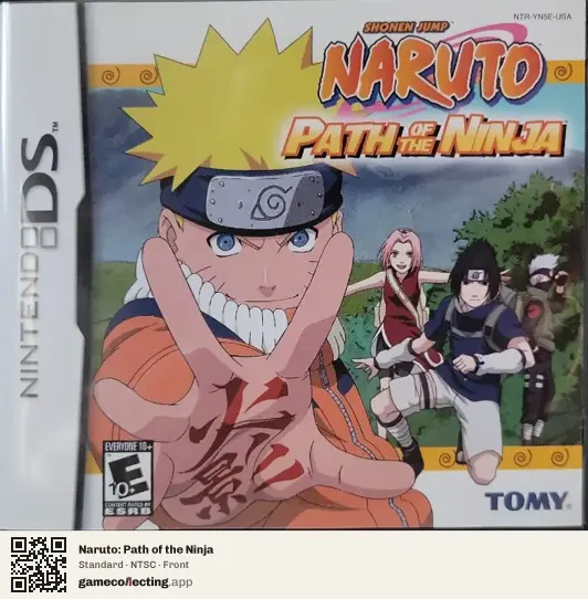 Naruto: Path of the Ninja Nintendo DS, NTSC box front