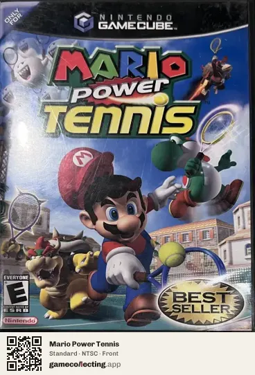 Mario Power Tennis Nintendo GameCube, NTSC box front