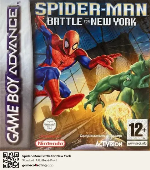 Spider-Man: Battle for New York Game Boy Advance, Italy box front