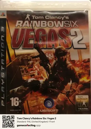 Tom Clancy's Rainbow Six: Vegas 2 PlayStation 3, United Kingdom box front