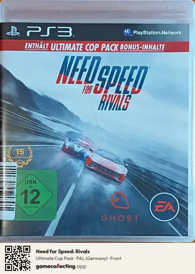 Need for Speed: Rivals PlayStation 3, Germany box front