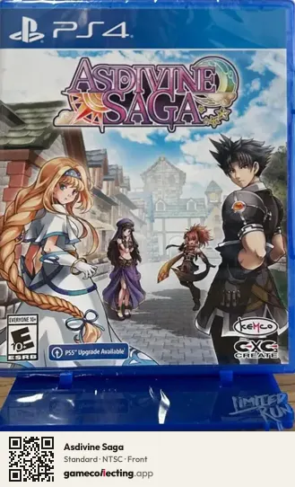 Asdivine Saga PlayStation 4, NTSC box front