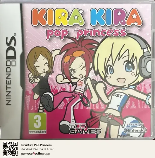 Kira Kira Pop Princess Nintendo DS, Italy box front