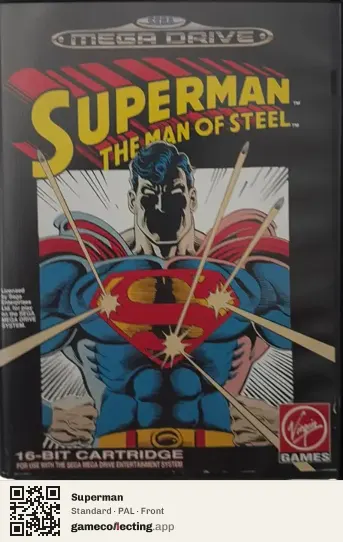 Superman Sega Mega Drive / Genesis, PAL box front