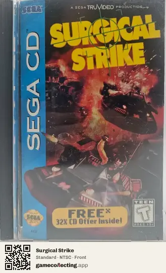 Surgical Strike Sega Mega-CD / Sega CD, NTSC box front