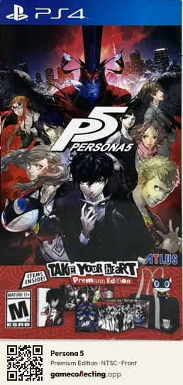 Persona 5 PlayStation 4, NTSC box front