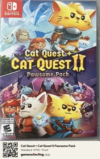 Cat Quest + Cat Quest II Pawsome Pack Nintendo Switch, NTSC box front