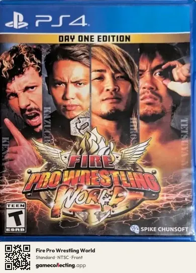 Fire Pro Wrestling World PlayStation 4, NTSC box front