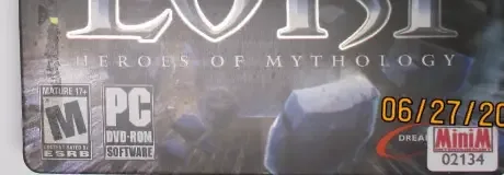 Loki: Heroes of Mythology, the ESRB box on its front