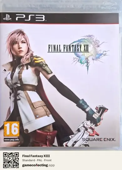 Final Fantasy XIII PlayStation 3, PAL box front