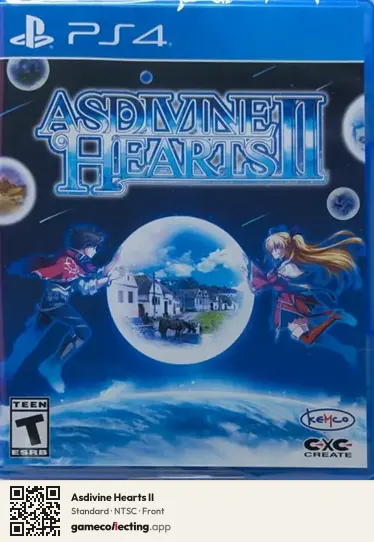 Asdivine Hearts II PlayStation 4, NTSC box front