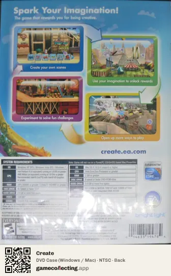 Create Computer, NTSC box back