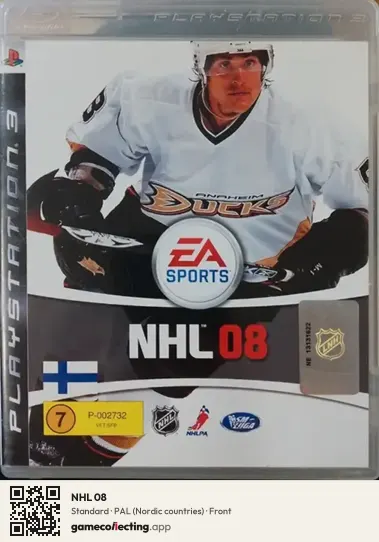 NHL 08 PlayStation 3, Nordic countries box front