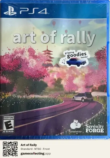 Art of Rally PlayStation 4, NTSC box front