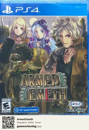 Armed Emeth PlayStation 4, NTSC box front