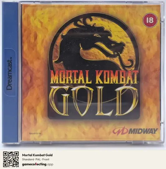 Mortal Kombat Gold Sega Dreamcast, PAL box front